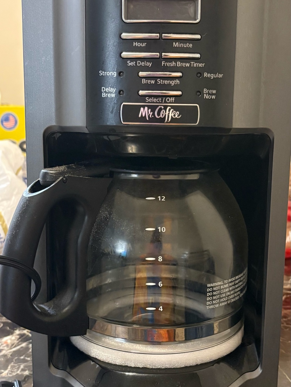 Black 12-Cup Drip Coffee Maker
